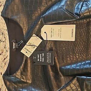 EXPRESS- LEATHER TYPE BODYSUIT
